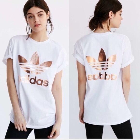 adidas shirt rose gold